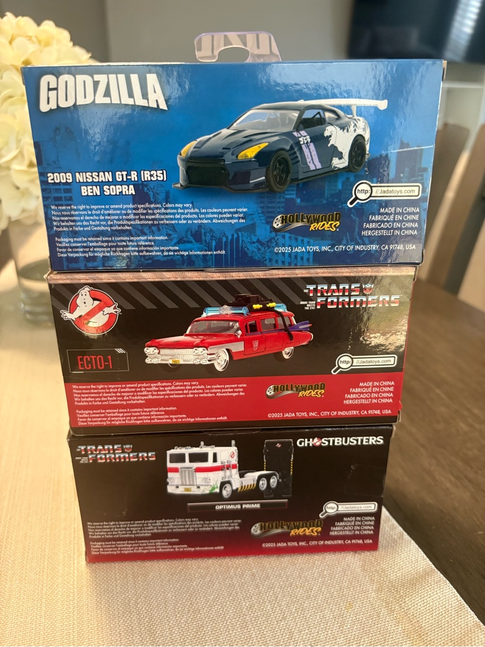 Jada die-cast 1:24 Godzilla GT-R (R35),Ghost Busters Hearse,Transformer Truck. - Picture 2 of 10